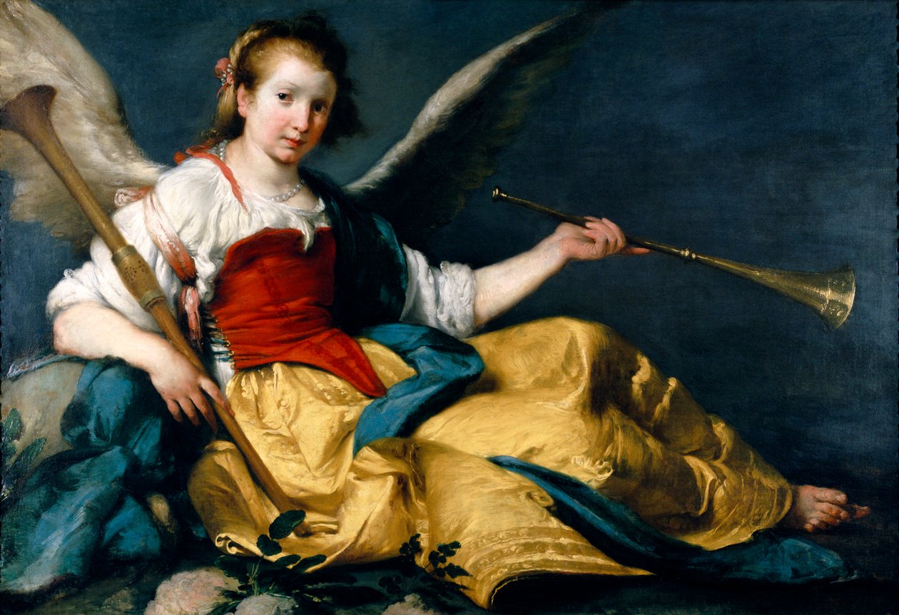 Bir Şöhret Alegorisi by Bernardo Strozzi