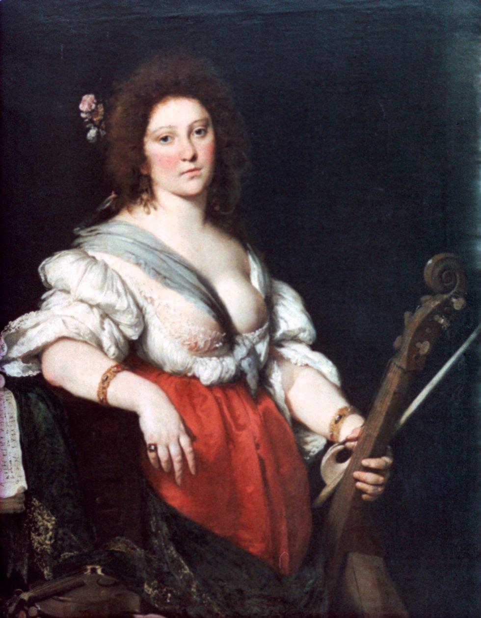 Gamba Oyuncusu, c1635 by Bernardo Strozzi