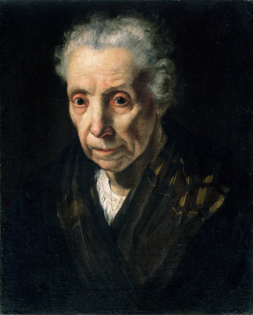 ಓಲ್ಡ್ ವುಮನ್‌ಟರ್ಕ್‌ನ ಮುಖ್ಯಸ್ಥ by Bernardo Strozzi