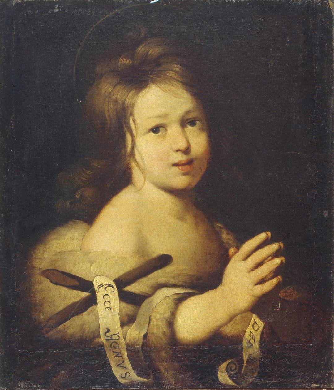 Vaftizci Yahya çocukken by Bernardo Strozzi