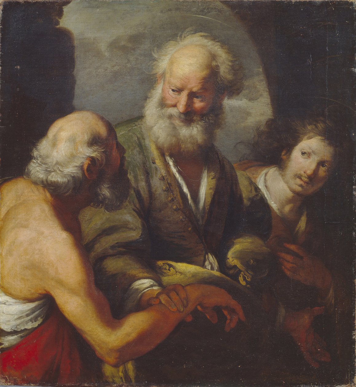 Aziz Peter bir felçliyi iyileştiriyor by Bernardo Strozzi