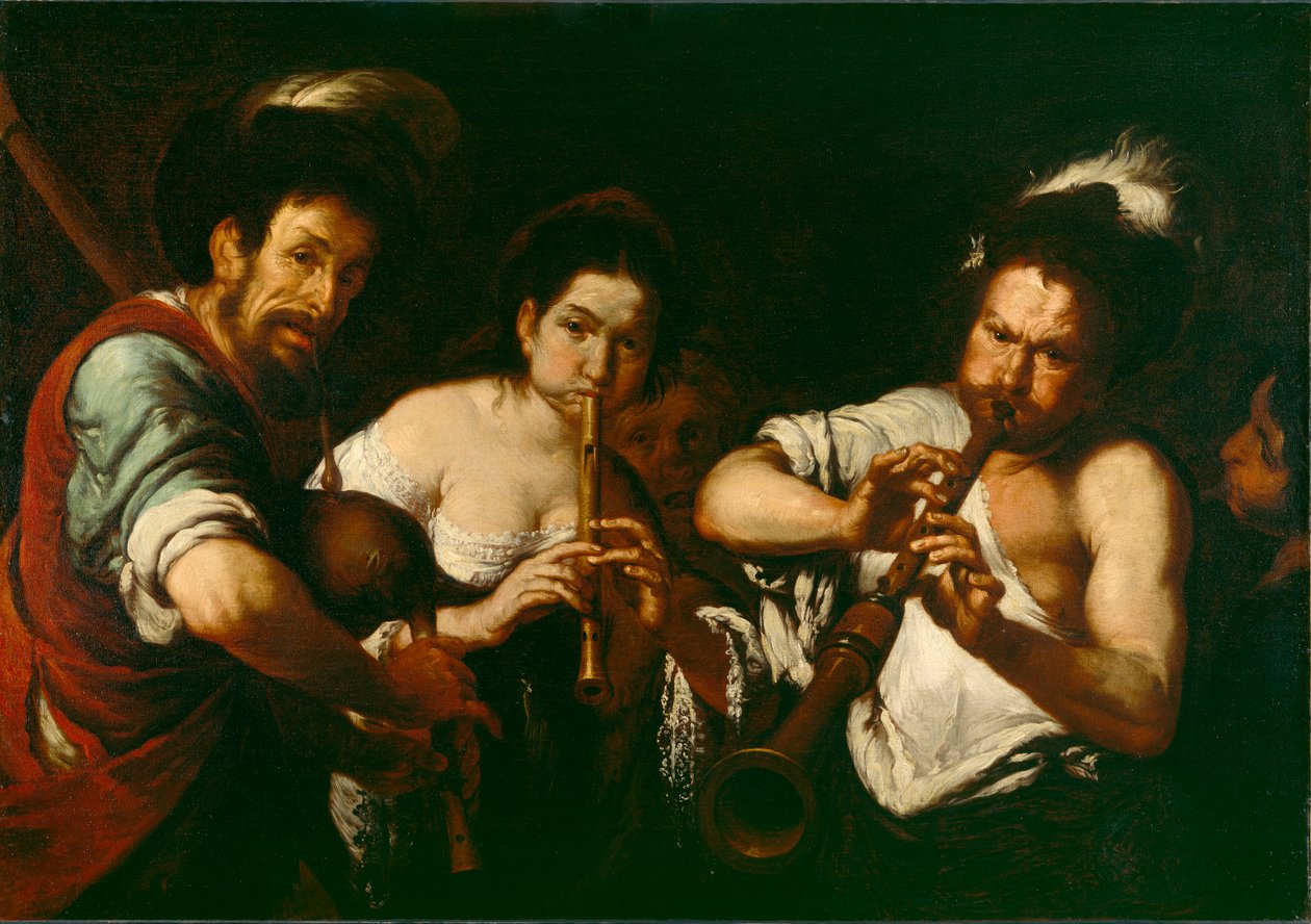 Sokak Müzisyenleri, 1630 dolayları by Bernardo Strozzi