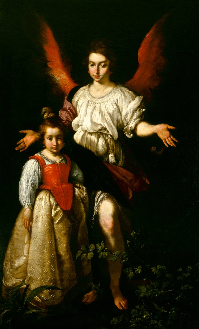 Koruyucu Melek, c.1630 by Bernardo Strozzi