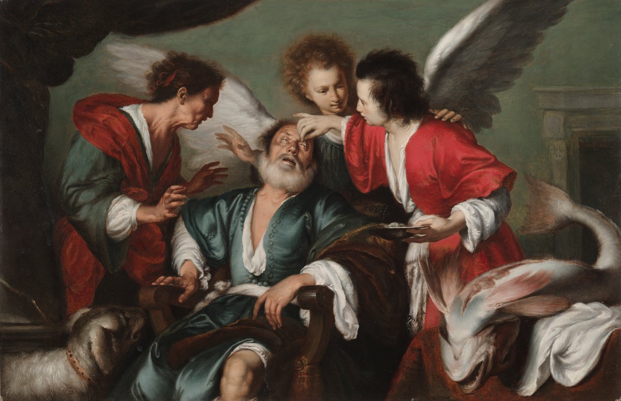 Tobit'in İyileşmesi by Bernardo Strozzi