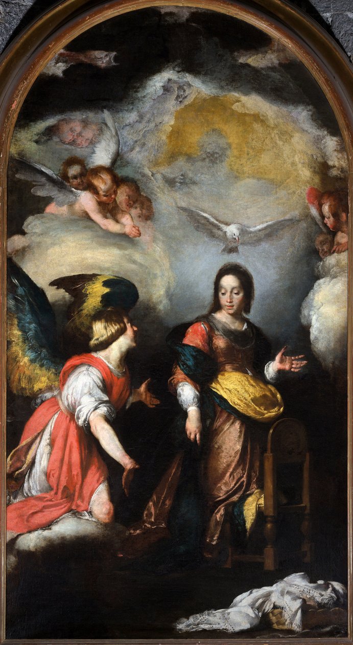 En Kutsal Enkarnasyon (Immaculate Conception), Altarpiece by Bernardo Strozzi