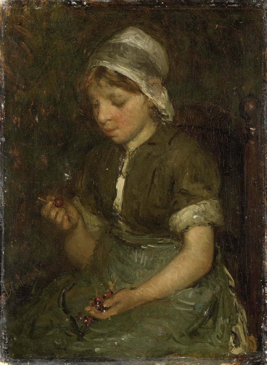 Kirazlı Kız by Bernardus Johannes Blommers