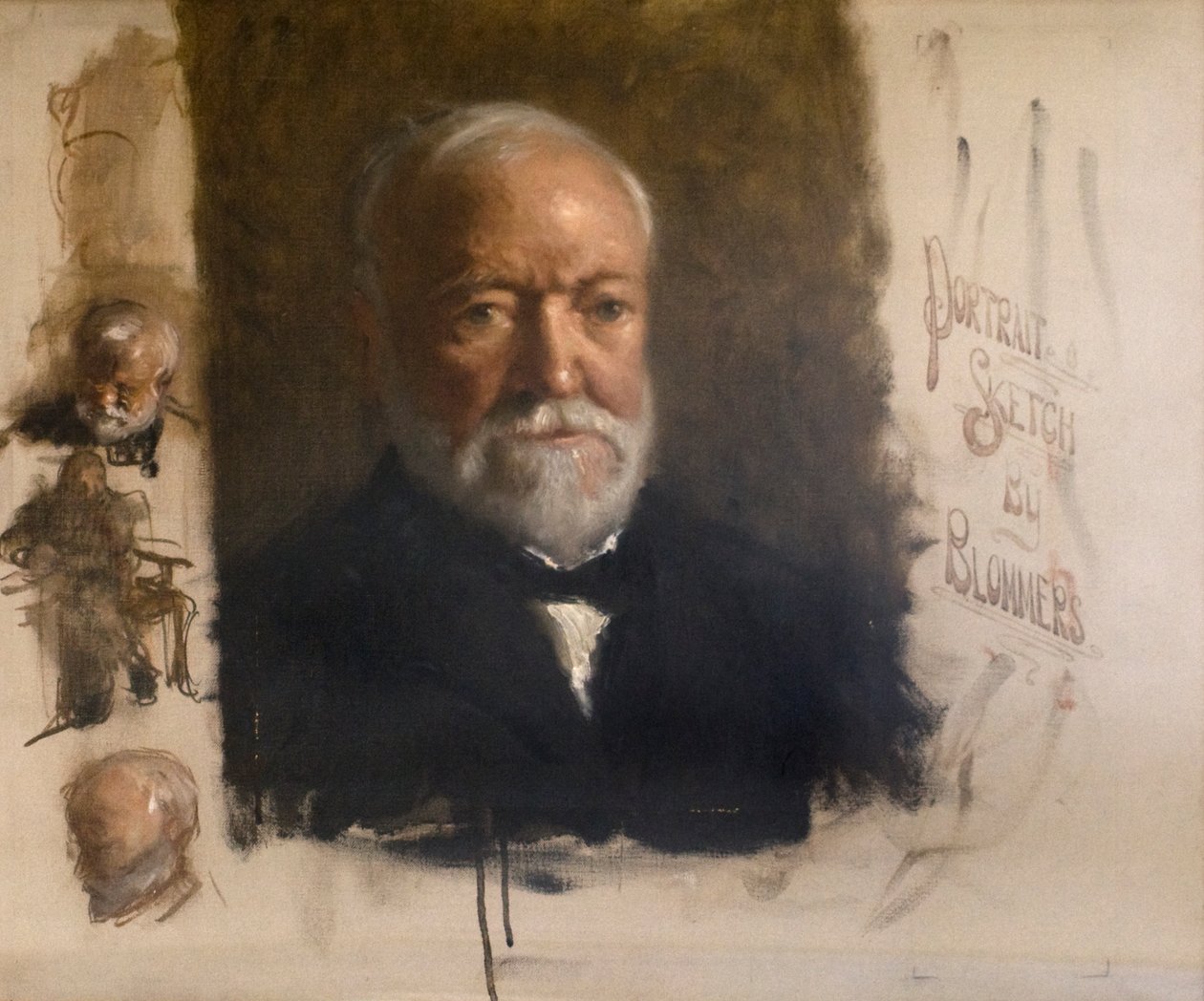 Andrew Carnegie (1835-1918), c.1912 (tuval üzerine yağlı boya) by Bernardus Johannes Blommers or Bloomers