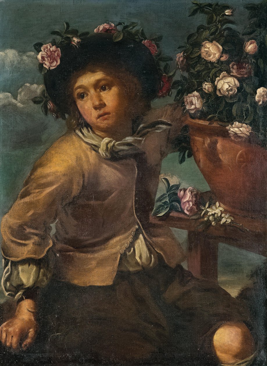 Vazoda güllü çocuk by Bernhard Keil