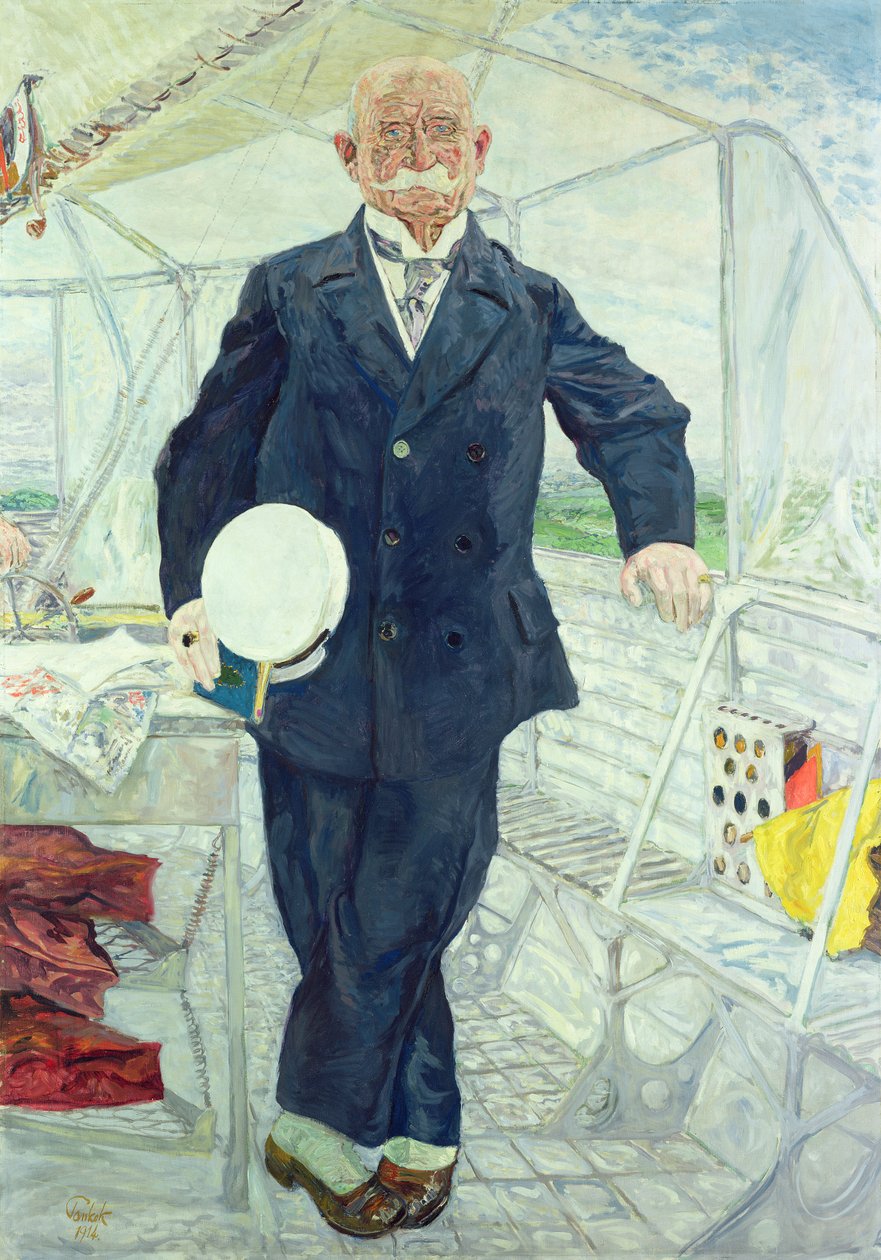 Kont Zeplin (1838-1917) 1914 by Bernhard Pankok