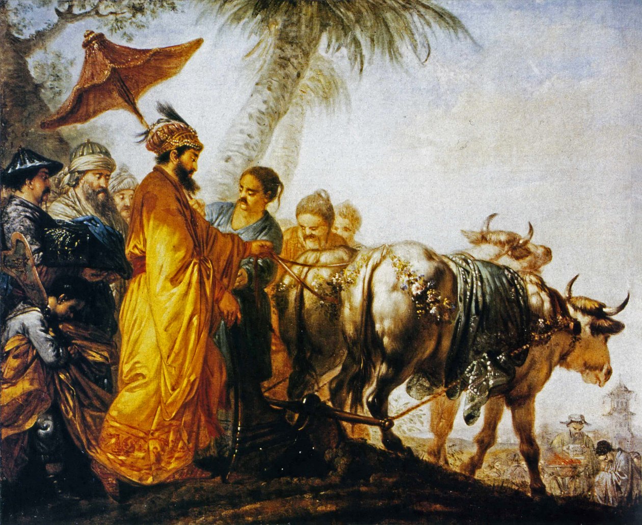Çin İmparatoru, Arazi Ekimi Onuruna İlk Oluk Açtı by Bernhard Rode