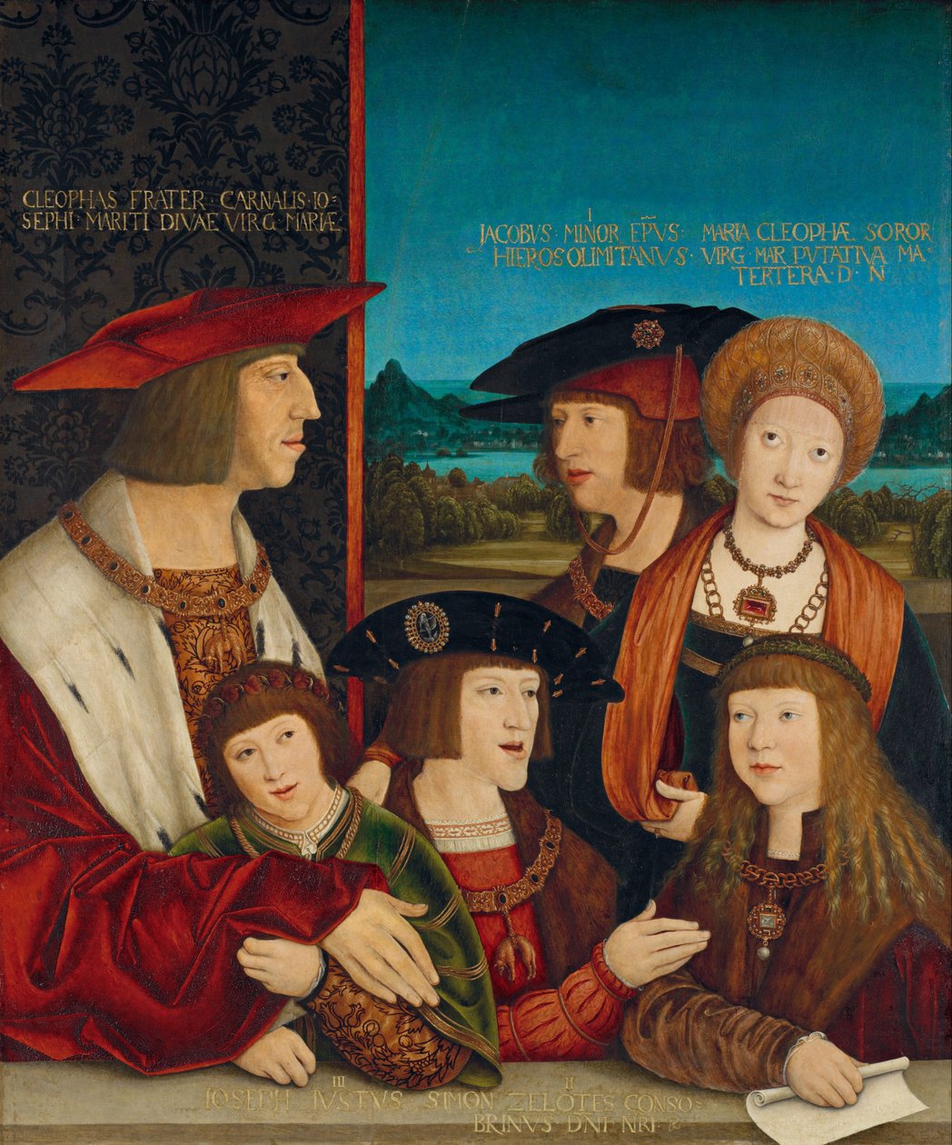 Ailesi ile İmparator Maximilian I by Bernhard Strigel