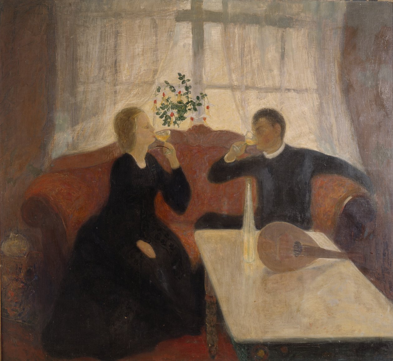 Nişan (tuval üzerine yağlı boya) by Bernhard Dorotheus Folkestad