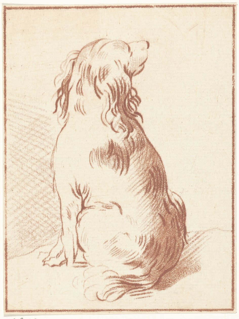 oturan köpek by Bernhard Schreuder