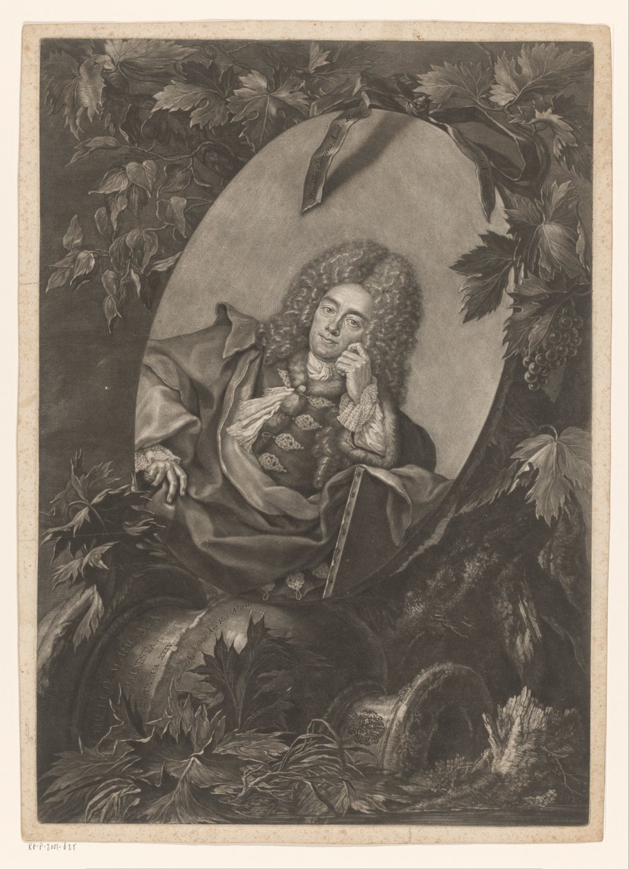 Portret van Christoph Ludwig Agricola by Bernhard Vogel
