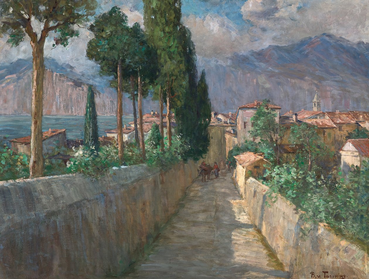 Malcesine sınırlarındaki Sokaklar by Berta von Tarnóczy Sprinzenberg