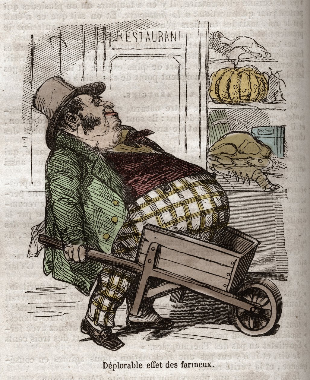 Obeite - Des Gourmands - içler acısı etki des floreux - Jean Anthelme Brillat Savarin (Brillat-Savarin) tarafından “La Physiologie du gut”ta gravür by Bertall
