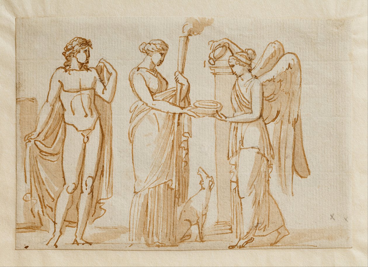 Bacchus, Diana ve Zafer by Bertel Thorvaldsen