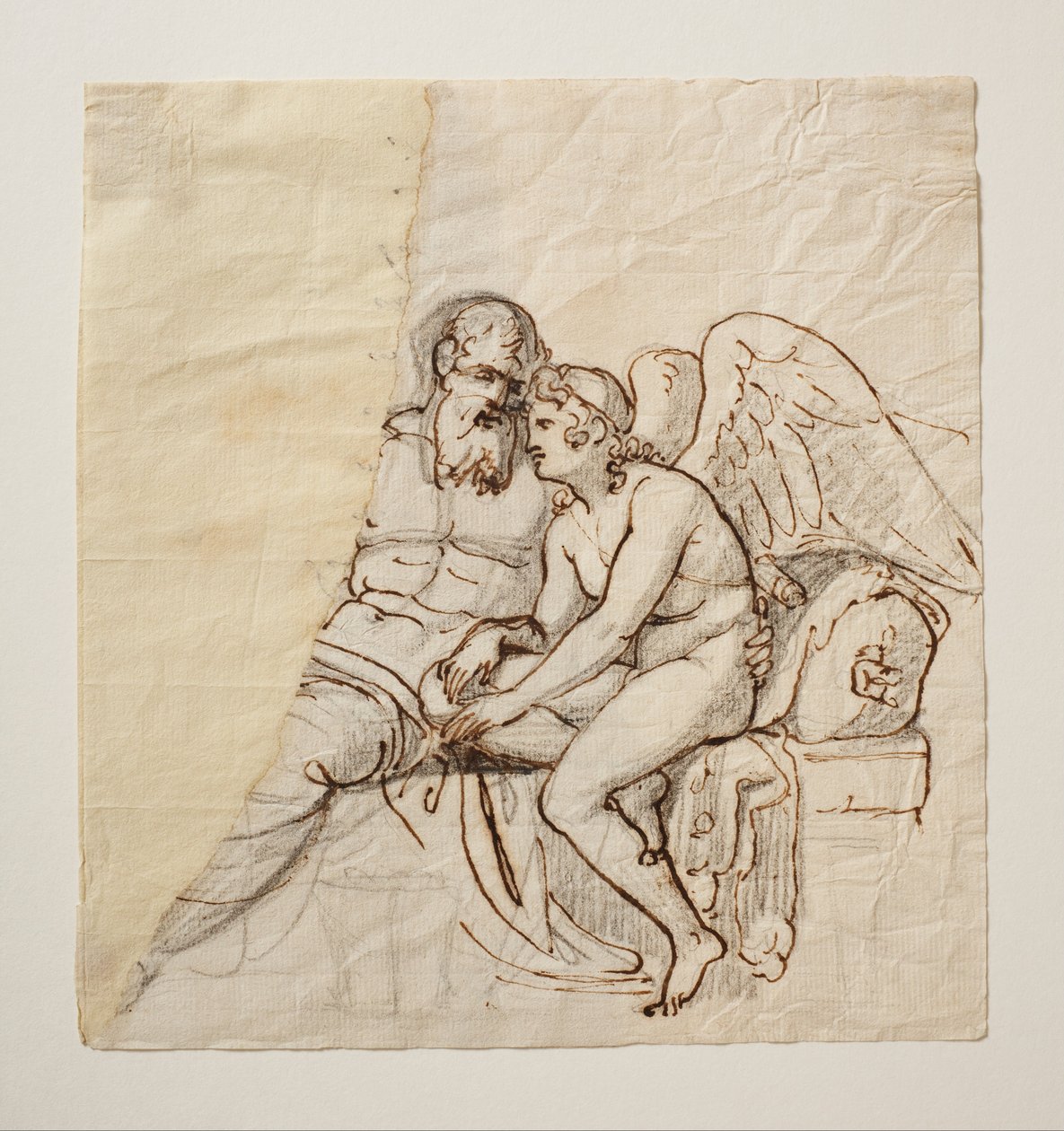 Aşk tanrısı ve Anacreon by Bertel Thorvaldsen