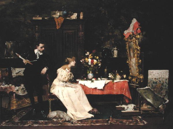 Sanatçı kendi stüdyosunda by Bertelan Karlovsky