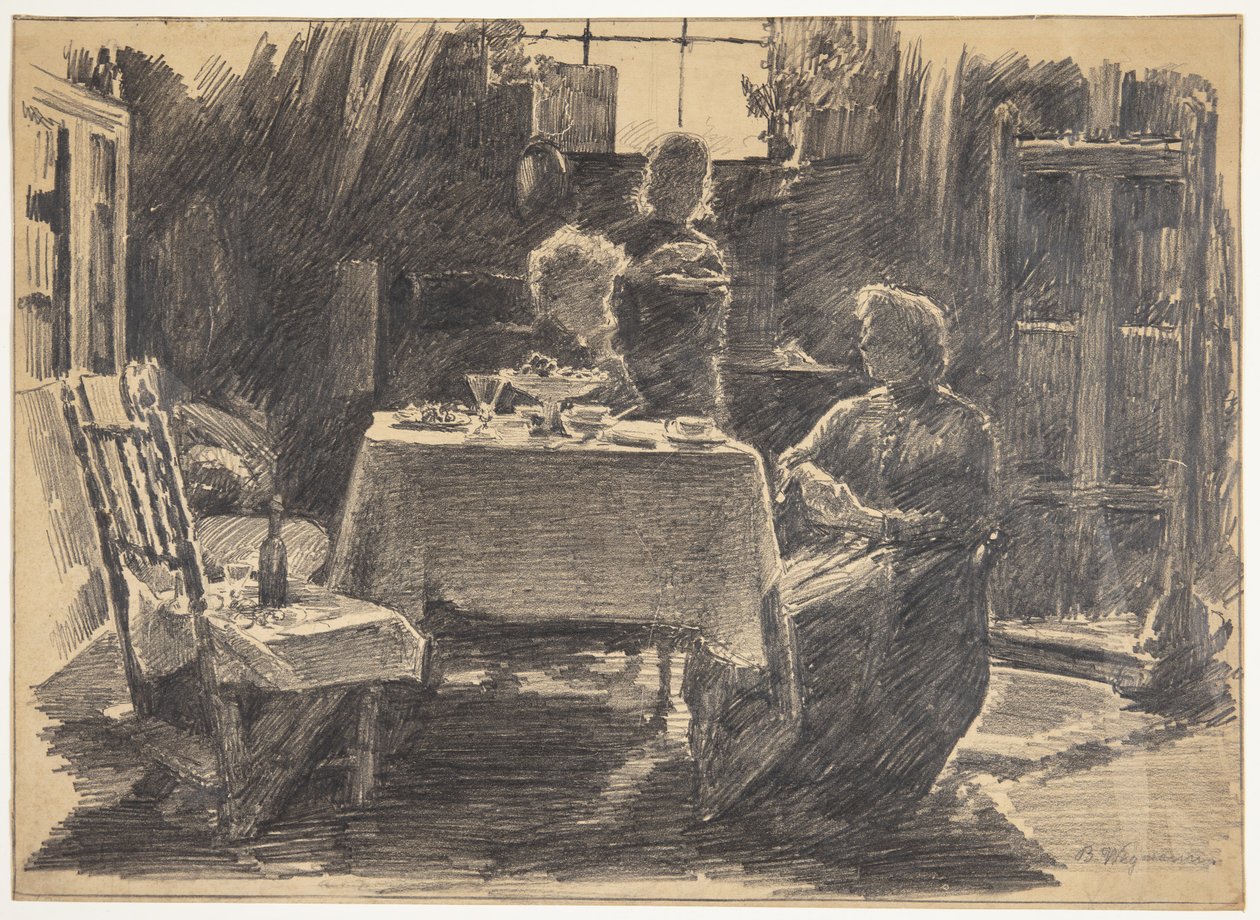 Sanatçının stüdyosunda ikindi çayı by Bertha Wegmann