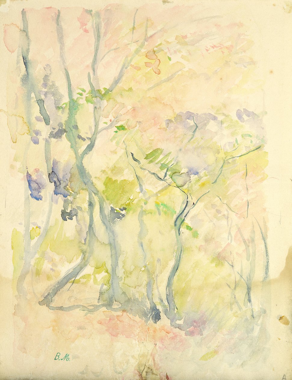 Fontainebleau'daki Orman, 1893 by Berthe Morisot