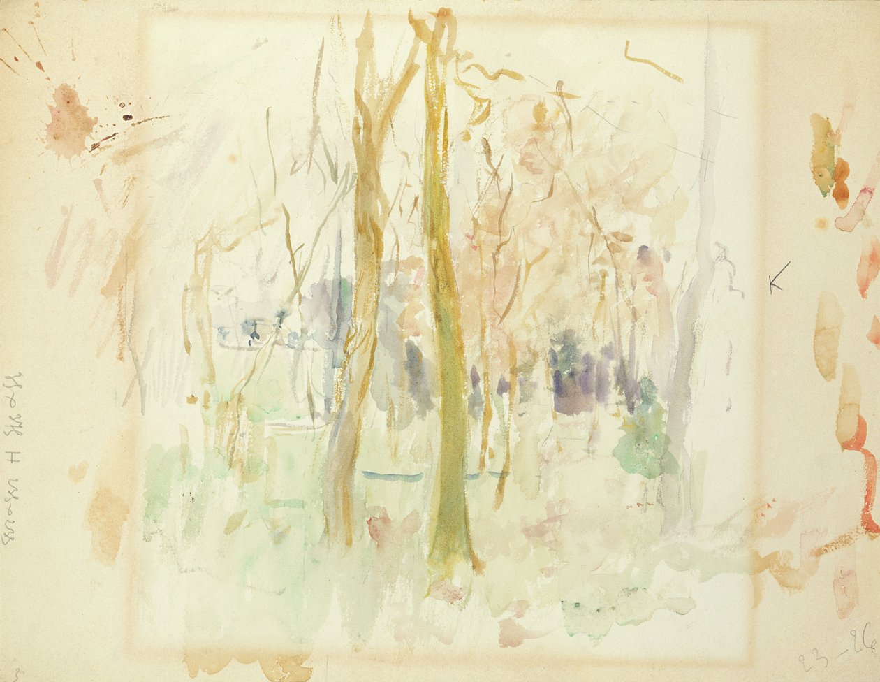Kızıl Ağaçlar, 1885 by Berthe Morisot