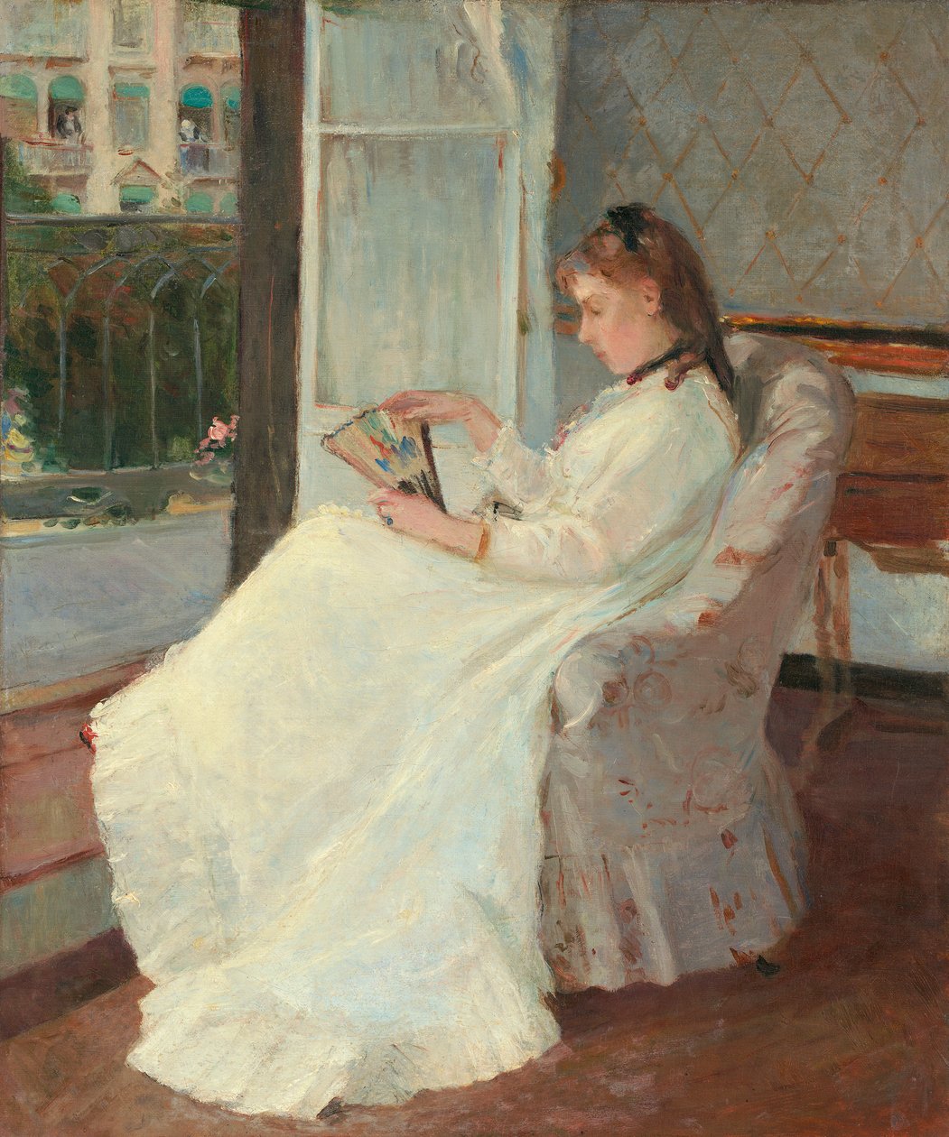 Sanatçının Penceredeki Kız Kardeşi, 1869 by Berthe Morisot