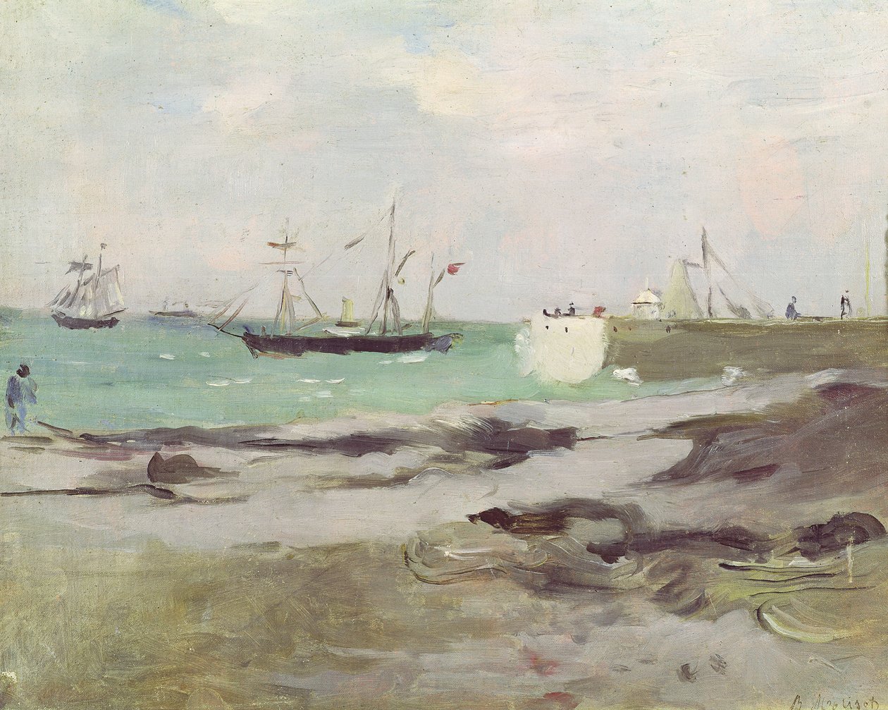 Boulogne Limanı Girişi, 1880 by Berthe Morisot
