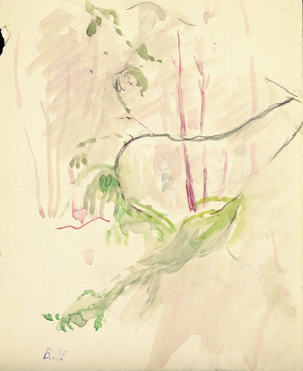 Ağaç dalları, 1893 by Berthe Morisot