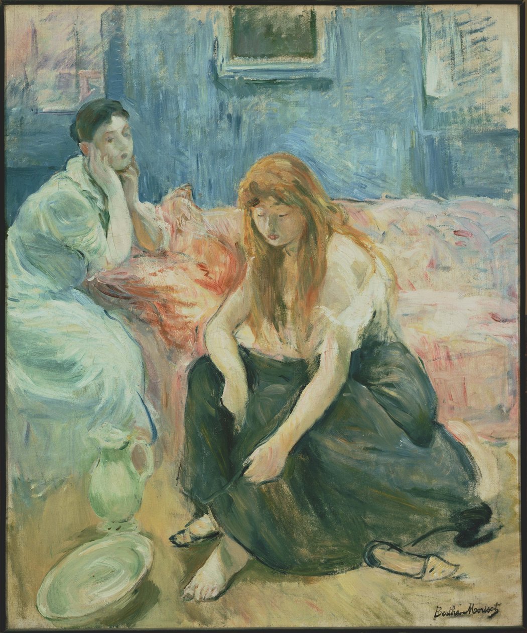 İki kız by Berthe Morisot