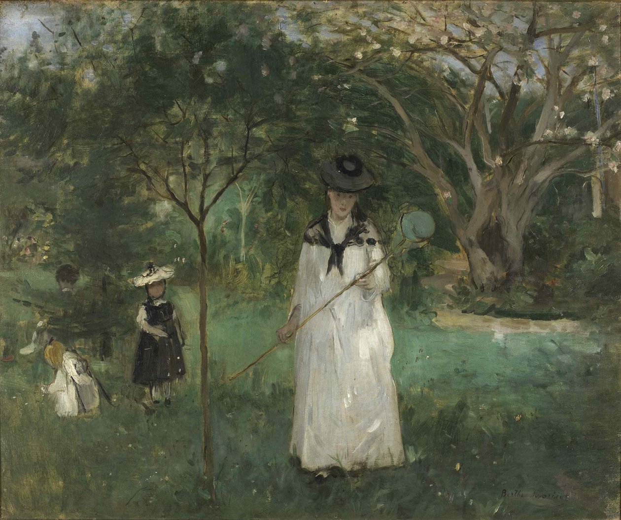 Kelebek Avı, 1874. by Berthe Morisot