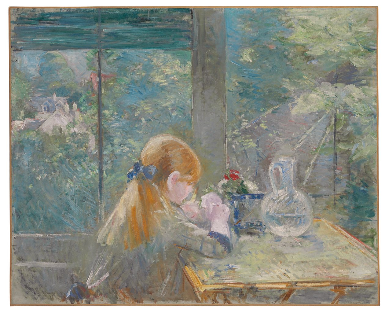 Konservatuarda, 1884 by Berthe Morisot