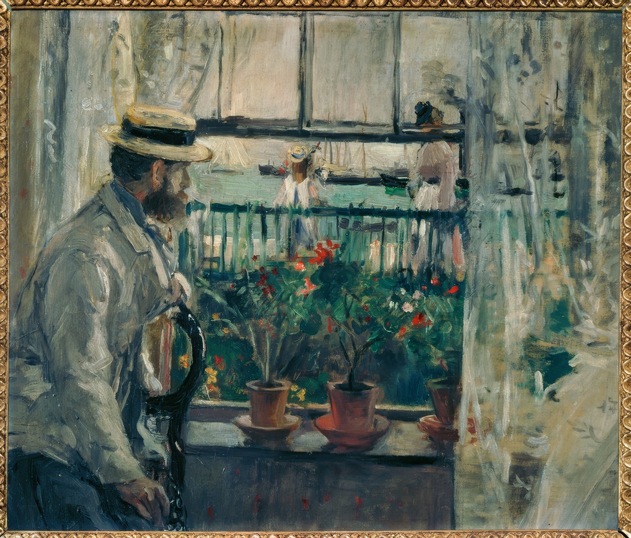 Interieur, Wight Adası by Berthe Morisot