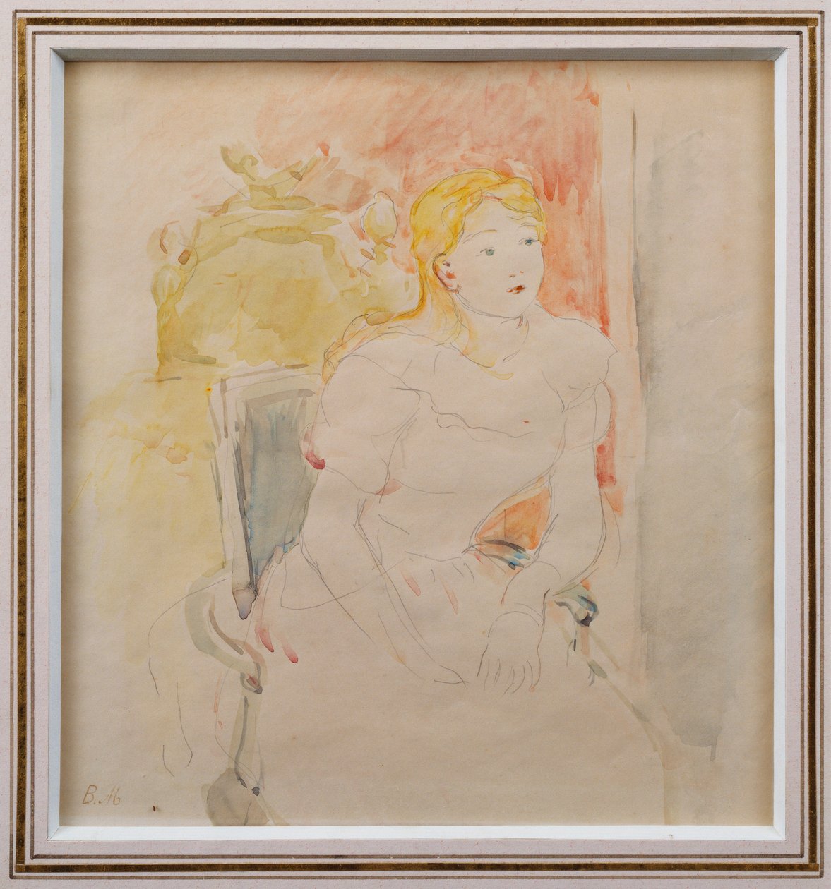 Oturan Julie by Berthe Morisot