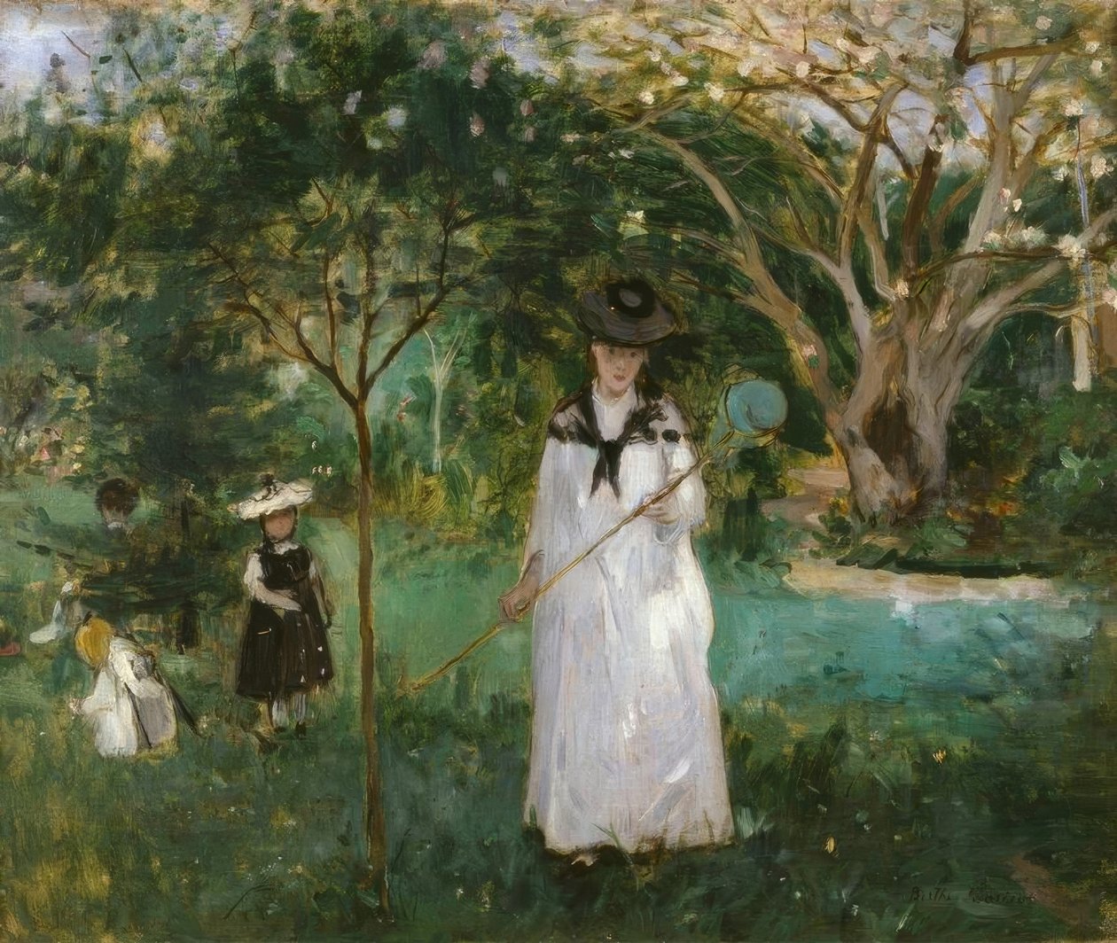 kelebek avı by Berthe Morisot