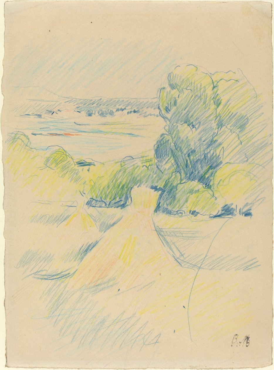 Manzara, . by Berthe Morisot