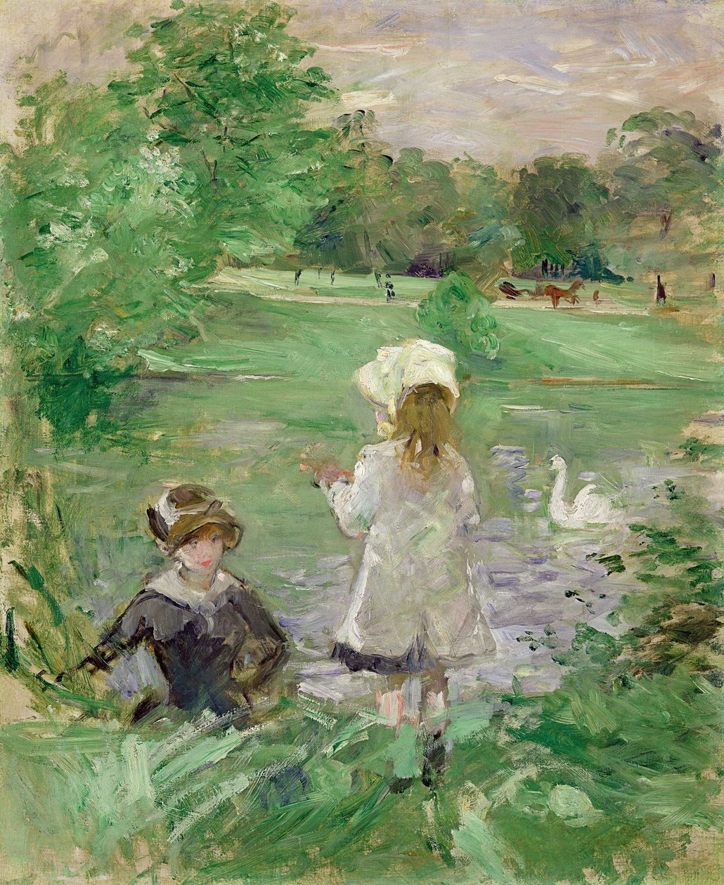 Göl kenarında, 1883 by Berthe Morisot