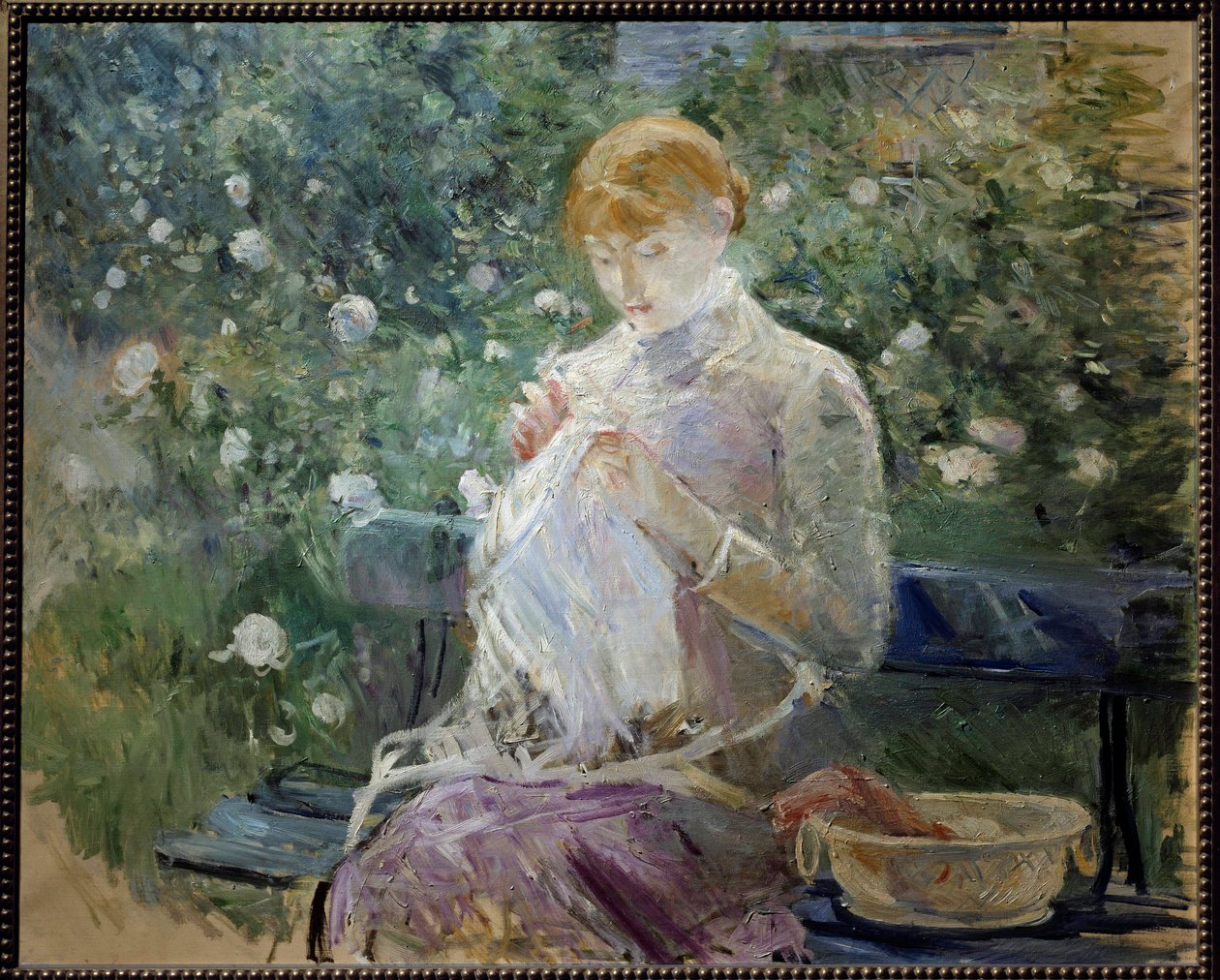Pasie, bahçede Berthe Morisot (1841-1895) 1881 Sun