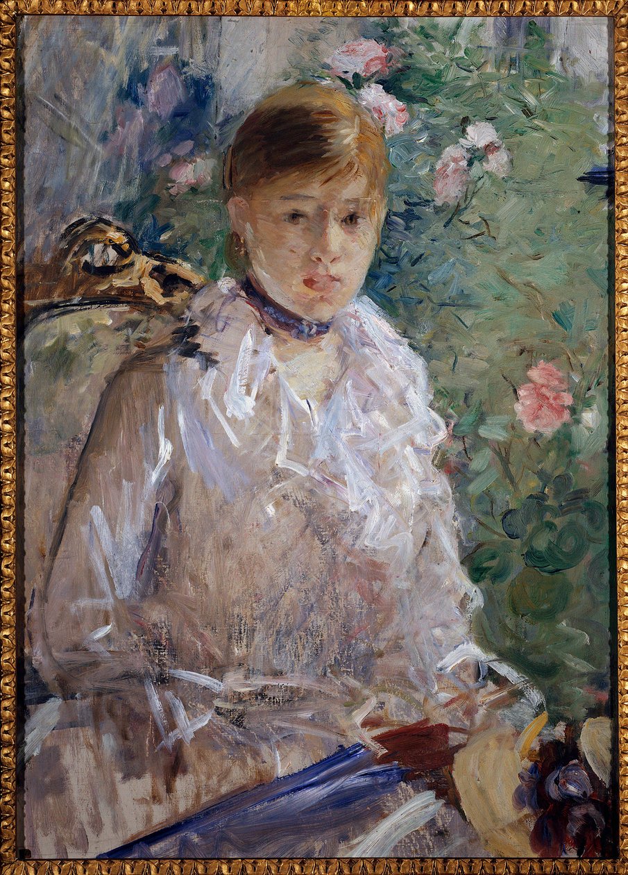 Yaz veya Kız Portresi Tablosu, Berthe Morisot by Berthe Morisot