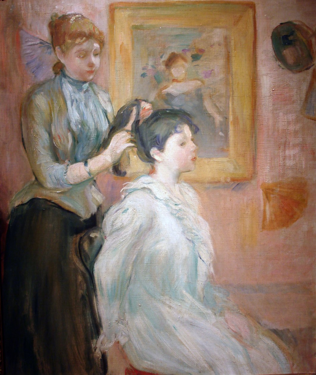 Kuaför (tuval üzerine yağlı boya) by Berthe Morisot