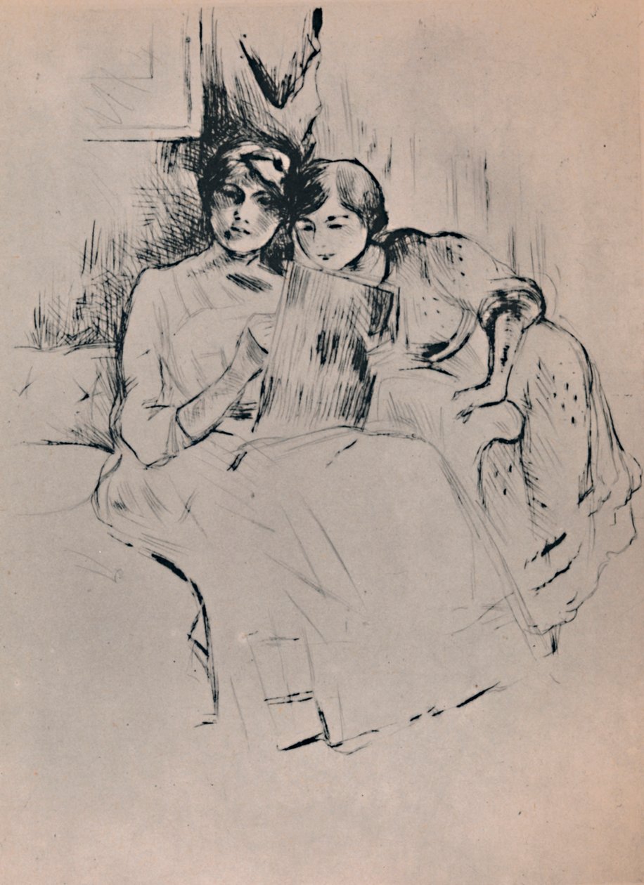 Çizim Dersi, c.1888-1890, 1946. by Berthe Morisot