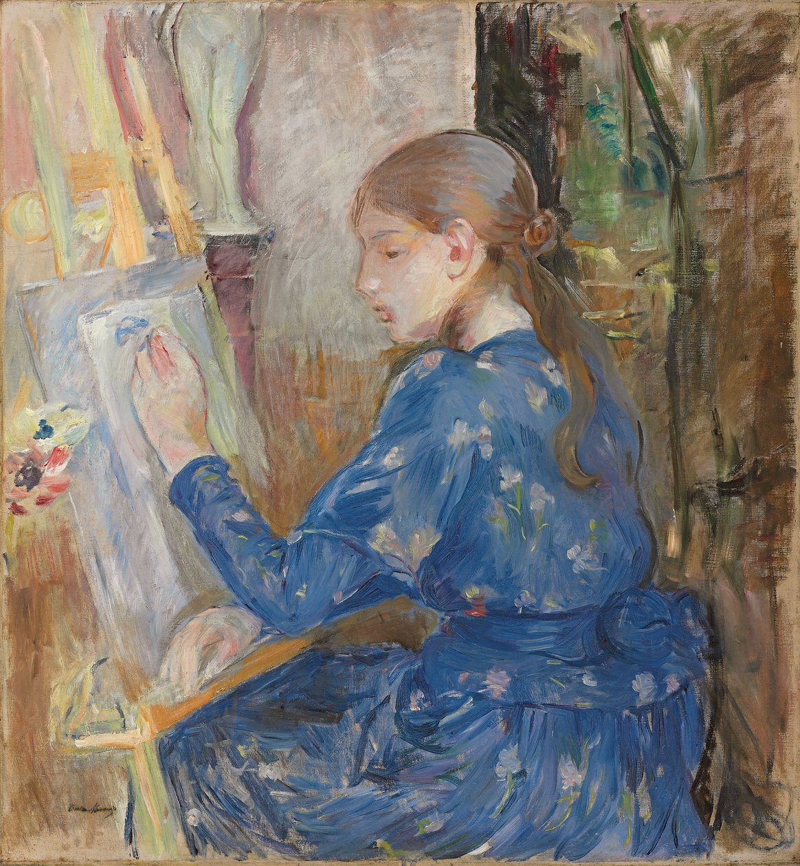 Genç Kız Yazısı; Genç Kız Yazısı, 1891 by Berthe Morisot