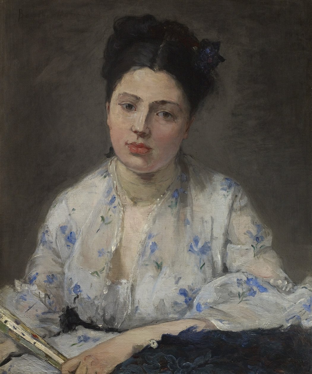 genç kadın 1871 by Berthe Morisot