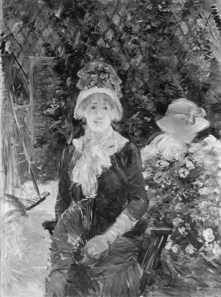 Bahçedeki genç kadın by Berthe Morisot