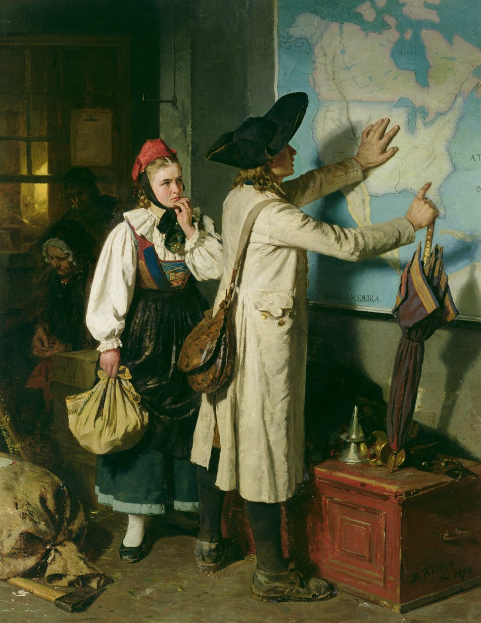 göçmenler by Berthold Woltze