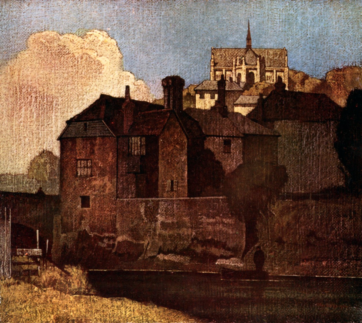 Arundel, Batı Sussex, 1926. by Bertram Nicholls