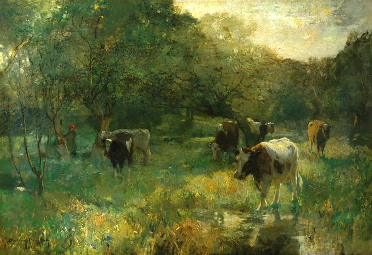 Valley Mera, Marsh Meadows by Bertram Priestman