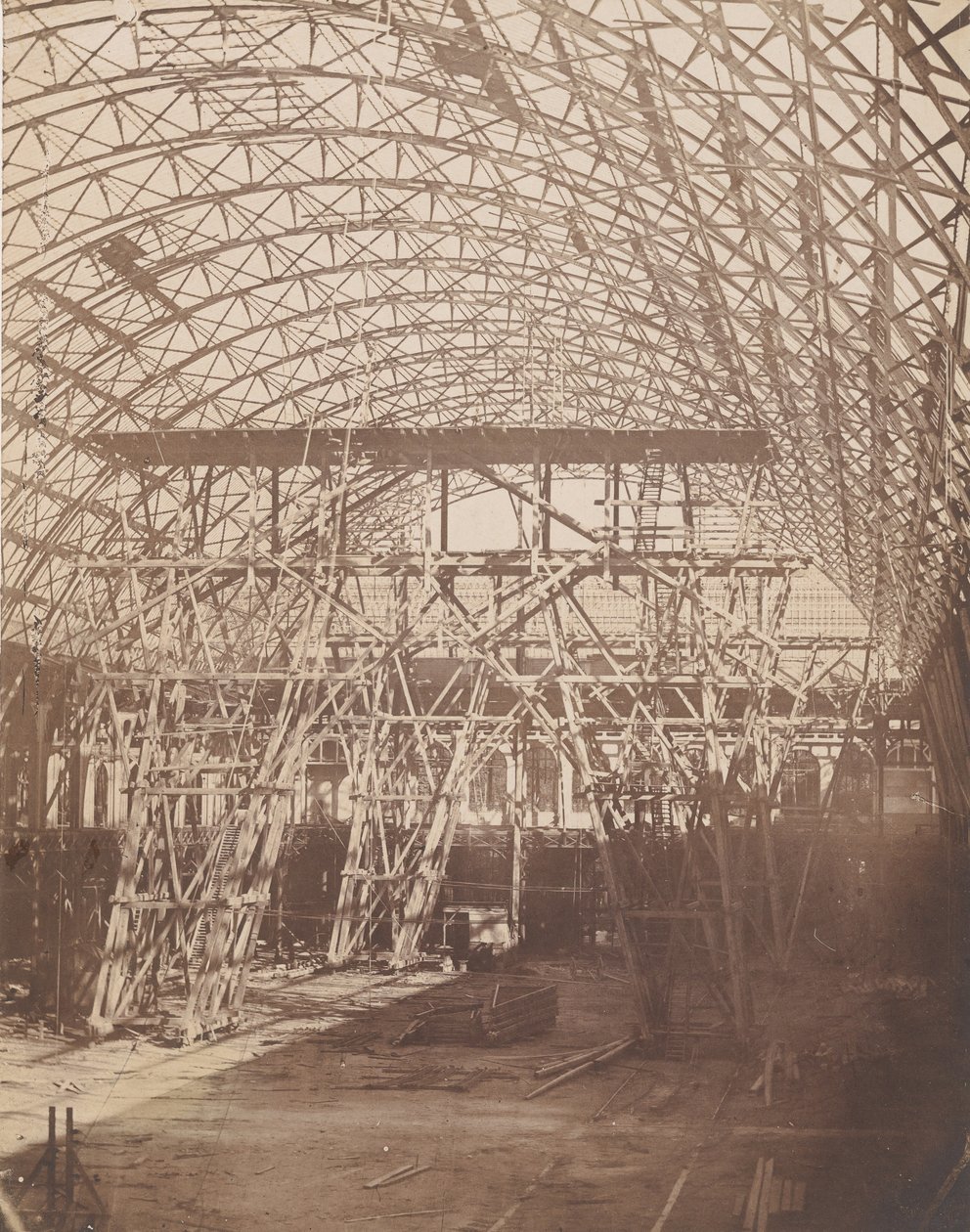 [1855 Evrensel Sergisi için İnşaat, 1855. by Bertsch et Arnaud