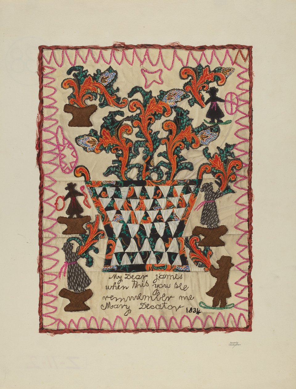 Keten Panel duvar lambası by Beverly Chichester