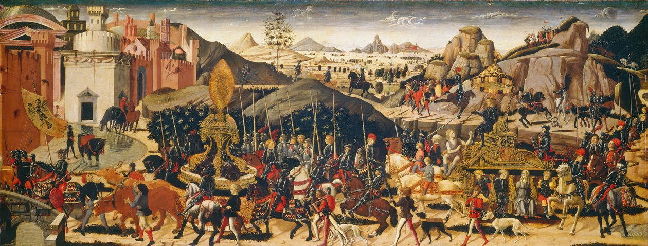 The Triumph of Camillus, c.14701475 (tempera on panel) by Biagio and Workshop d